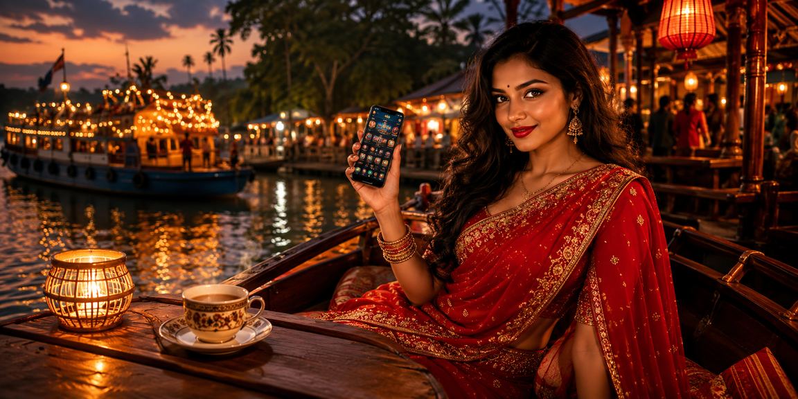 খুলনায় শাড়ি পরা নারী মোবাইলে ডিপোজিট বোনাস দেখছেন 333ok app apk - তে
